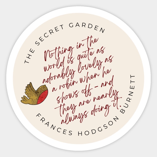 Secret Garden robin Sticker by bfjbfj